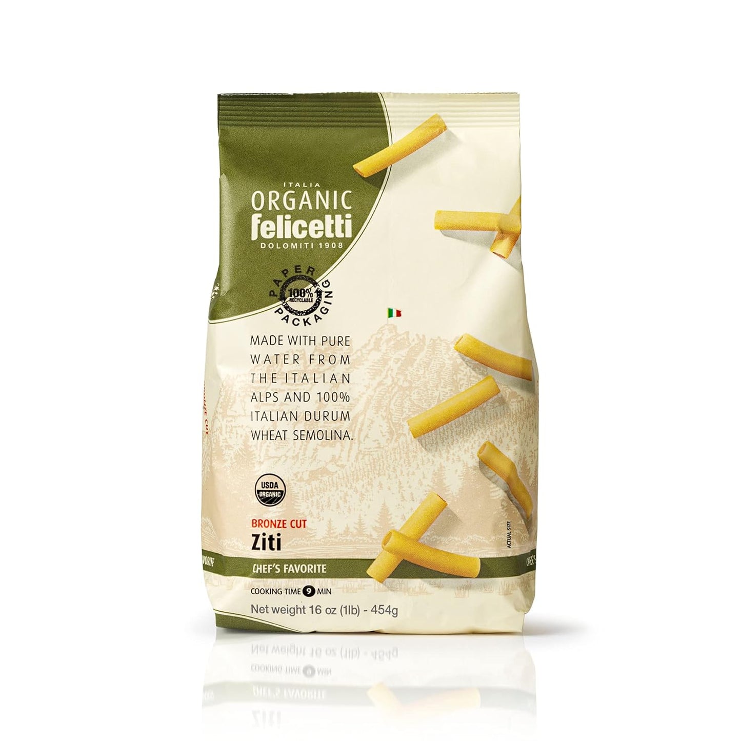 Organic-Felicetti-Ziti-Pasta-Italian-Non-GMO-16oz-(454g)-1239