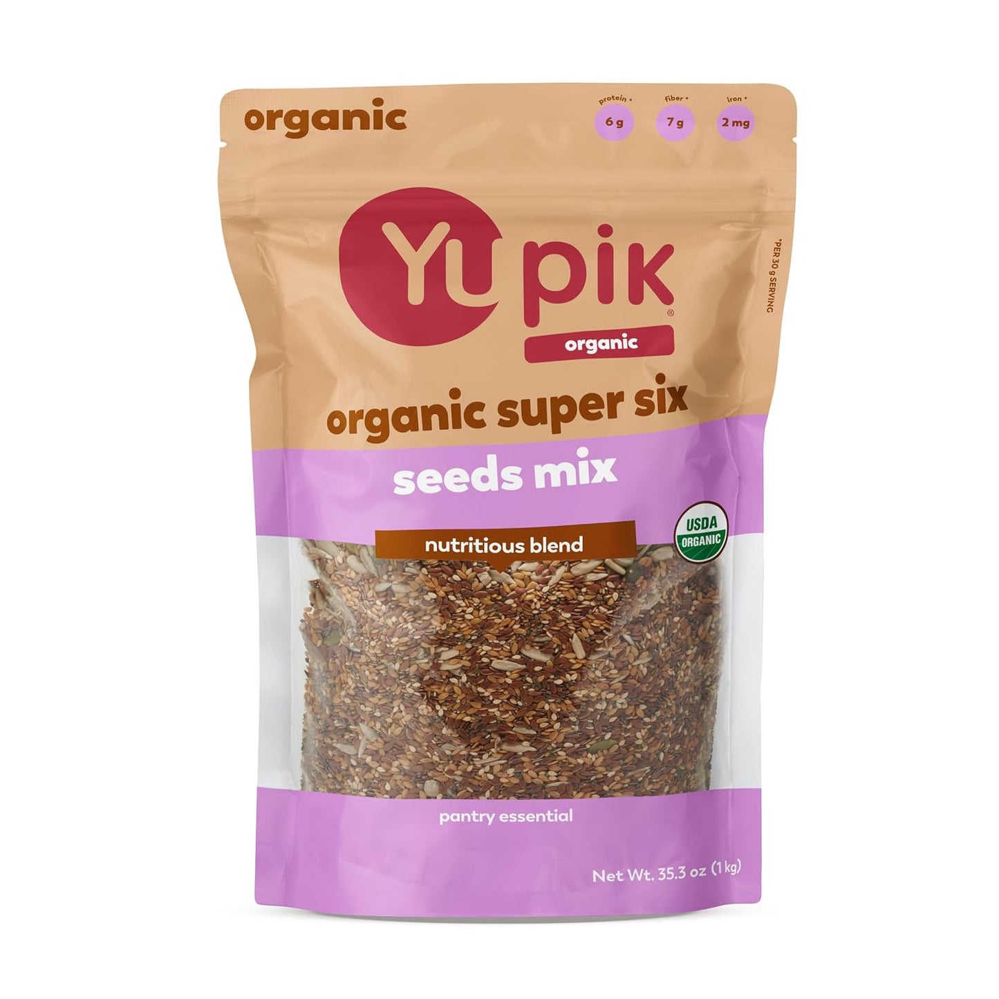 Yupik-Organic-Super-6-Seeds-Mix,-2.2-lb-(35.2-oz),-GMO-Free,--Kosher,-Vegan,-Rich-Fiber,-1795