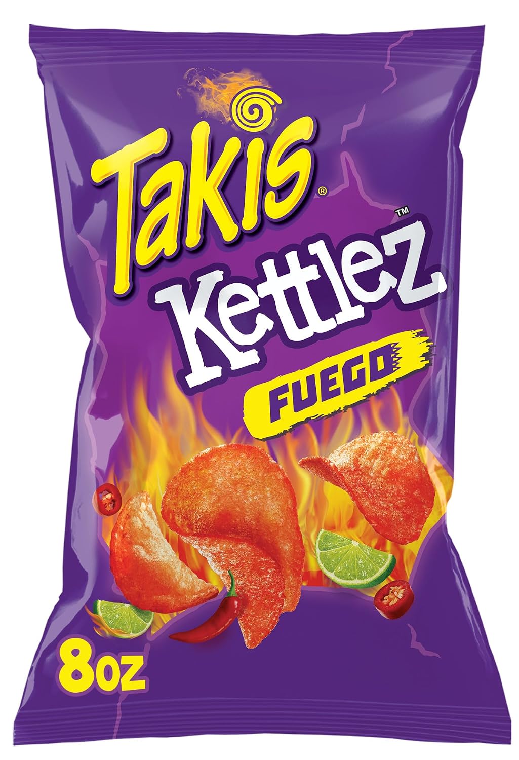 Takis-Fuego-Kettlez-8-oz-Sharing-Size-Bag,-Hot-Chili-Pepper--&-Lime-Flavored-Spicy-782