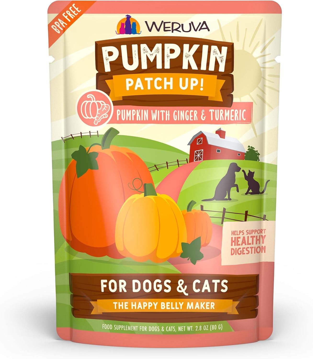 Weruva-Pumpkin-Patch-Up!,-Pumpkin-with-Ginger-&-Turmeric-for-Dogs-&-Cats,-939