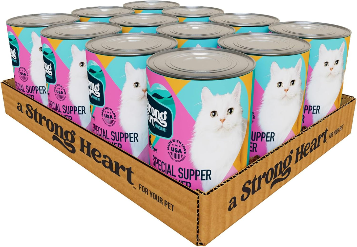 A-Strong-Heart-Canned-Wet-Cat-Food,-Special-Supper-Dinner-Pâté-—-Turkey,-1849