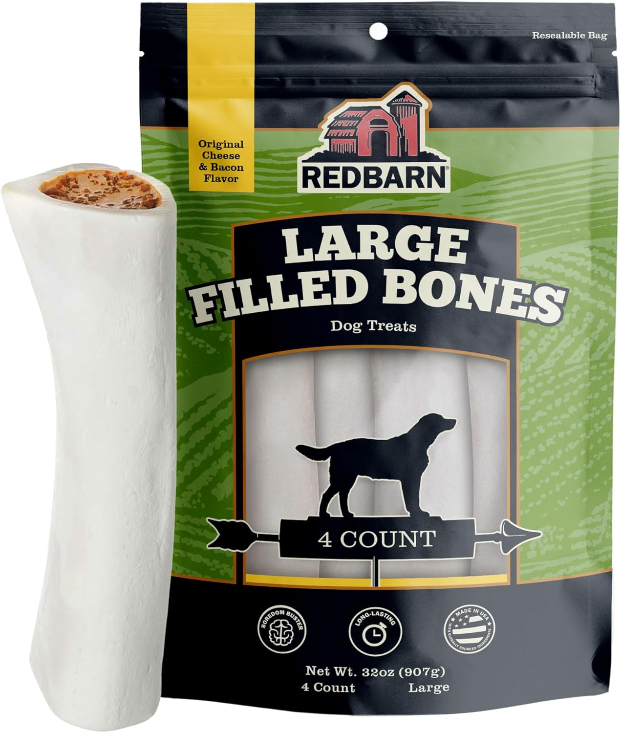 Redbarn-Large-Filled-Dog-Bones,-Cheese-&-Bacon-3572