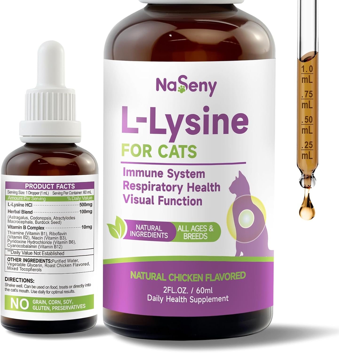 Lysine-for-Cats,-Immune-Support,-Respiratory-&-Eye-Health---Chicken-Flavor-|-513