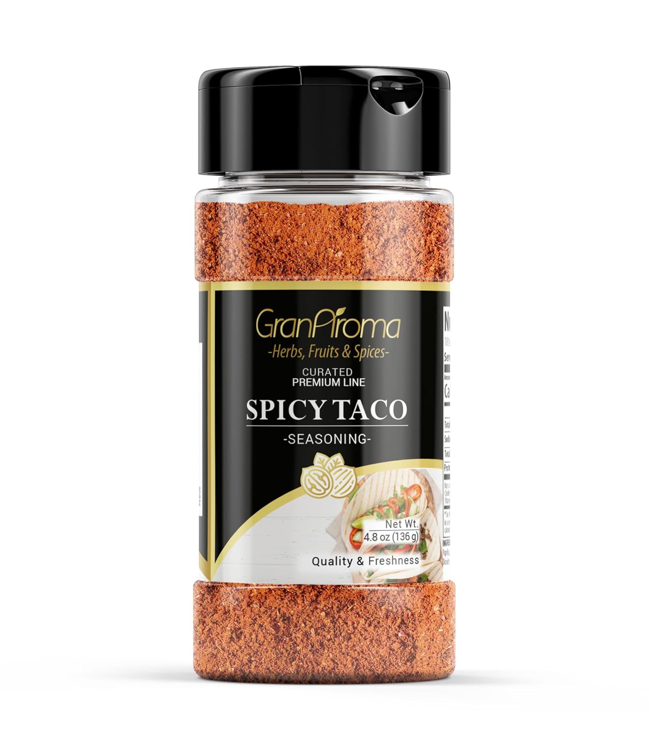 GranAroma-Condimento-picante-para-tacos,-4.8-onzas,-salado-y-picante,-y-107