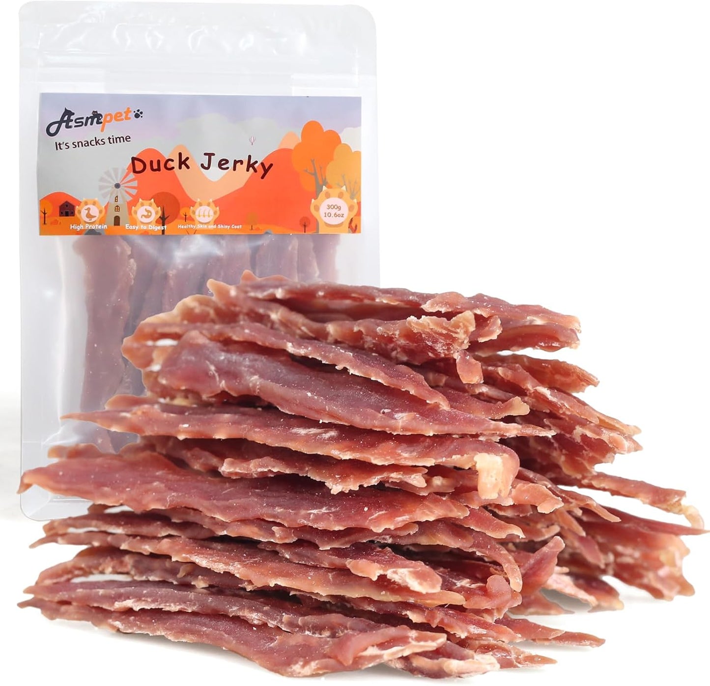 ASMPET-Dog-Duck-Jerky-Treats,-Made-with-1-Real-Duck-Breast,-Protein-1605
