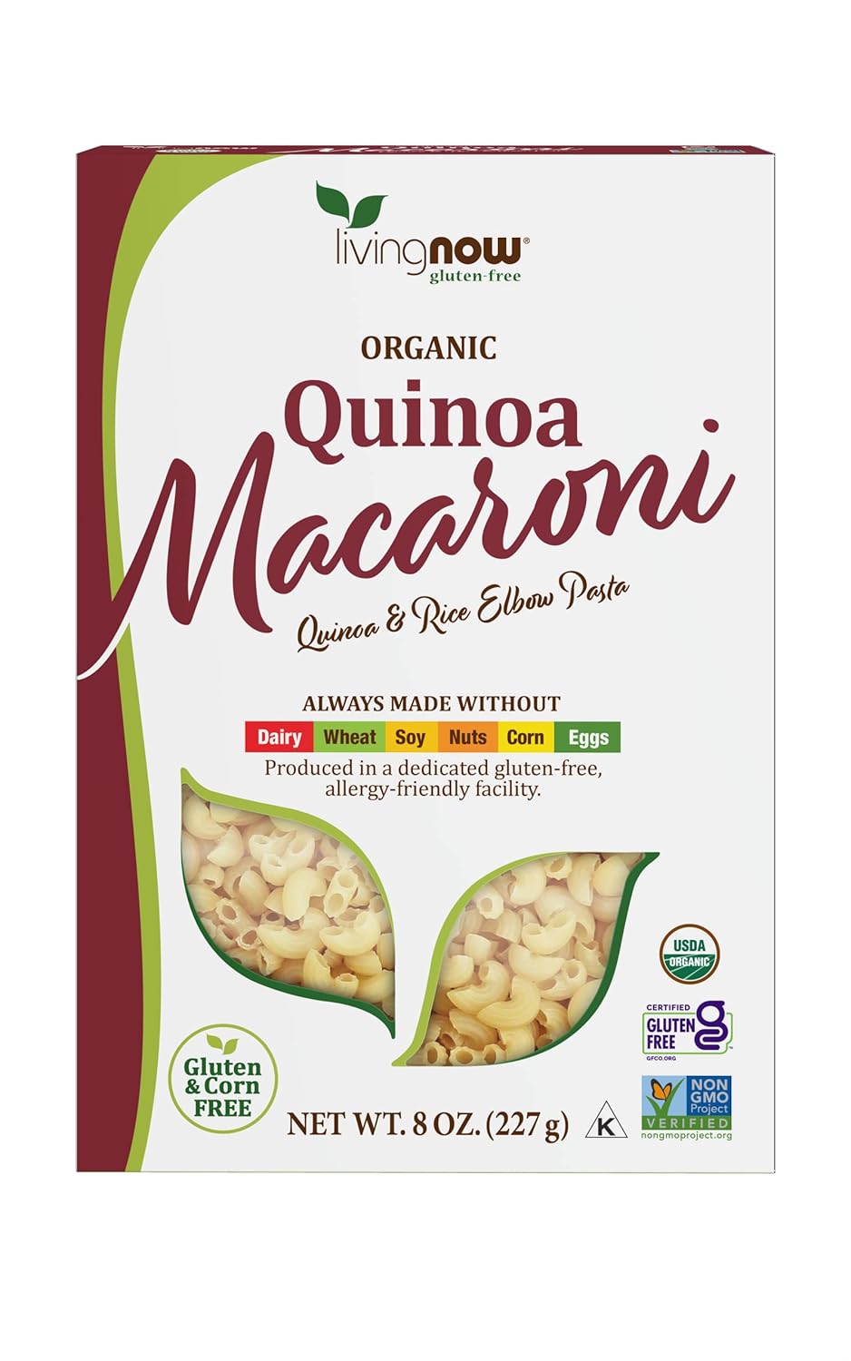 NOW-Foods,-Organic-Quinoa-Macaroni,-Gluten-Free,-2164