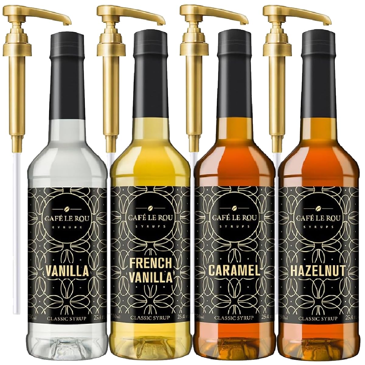 NEW-Café-Le-Rou-Variety-25.4oz-Vanilla,-French-Vanilla,-Caramel,-Hazelnut-(Variety,-*Includes-Coffee-957