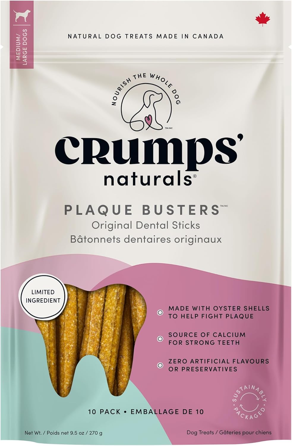 Crumps'-Naturals-Original-Plaque-Busters,-7"--10-Pack,-(Product-Packaging-May--2065
