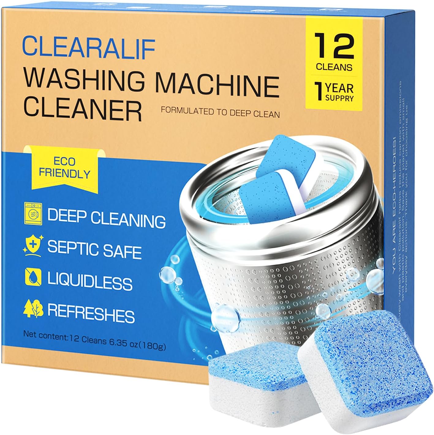 CLEARALIF-Washing-Machine-Cleaner-12-Pack,1-Year-Supply,-Clean-Inside-1664