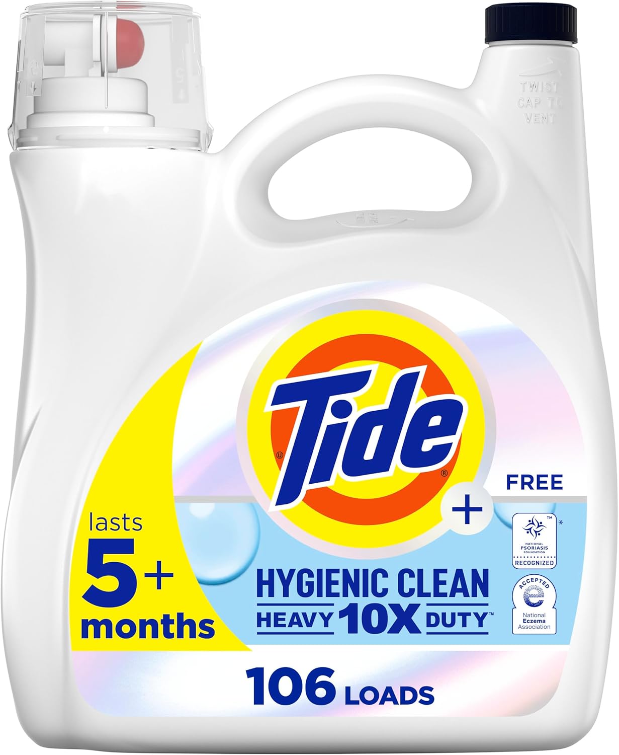 Tide-Hygienic-Clean-Heavy-Duty-10x-Free-Liquid-Laundry-Detergent,-Unscented-Scent,-259