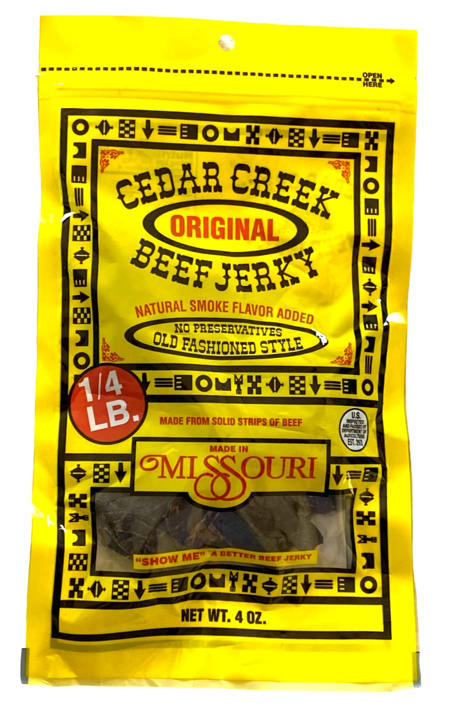 Cedar-Creek-Beef-Jerky,-Air-Dried-Thinly-Sliced,-4oz-1801