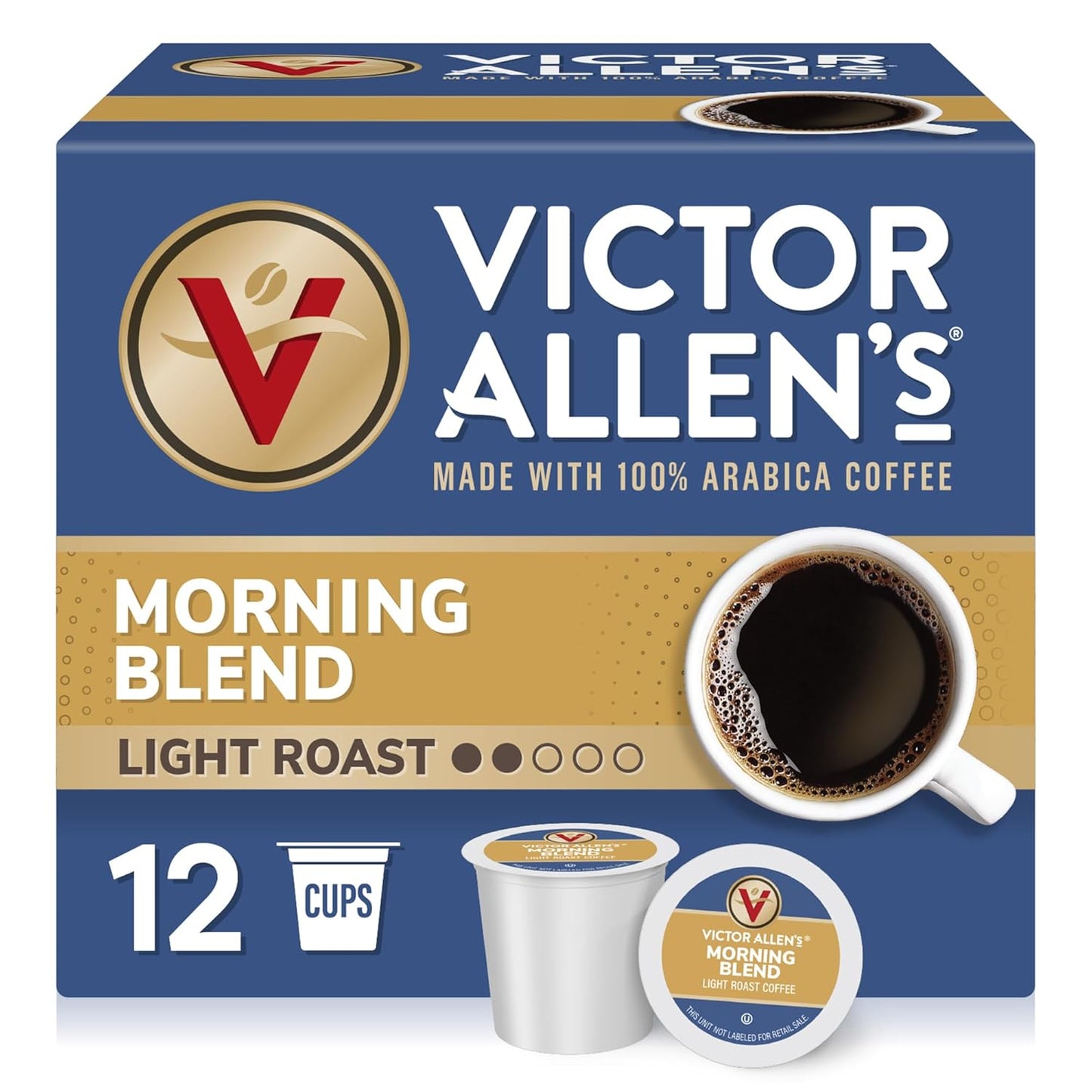 Victor-Allen's-Coffee-Morning-Blend,-Light-Roast,-12-Count,-Single-Serve-Coffee-Pods-1088
