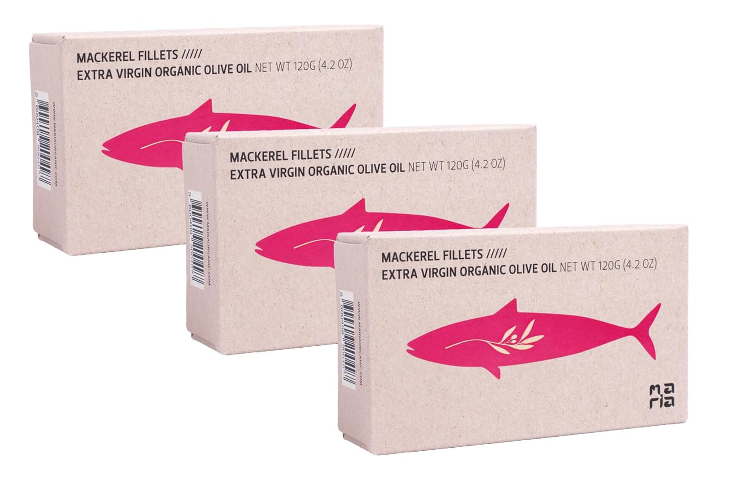 Maria-Organic-Filetes-de-caballa-en-AOVE-3-PAck-|-Pescado-conservado-portugués,-de-99