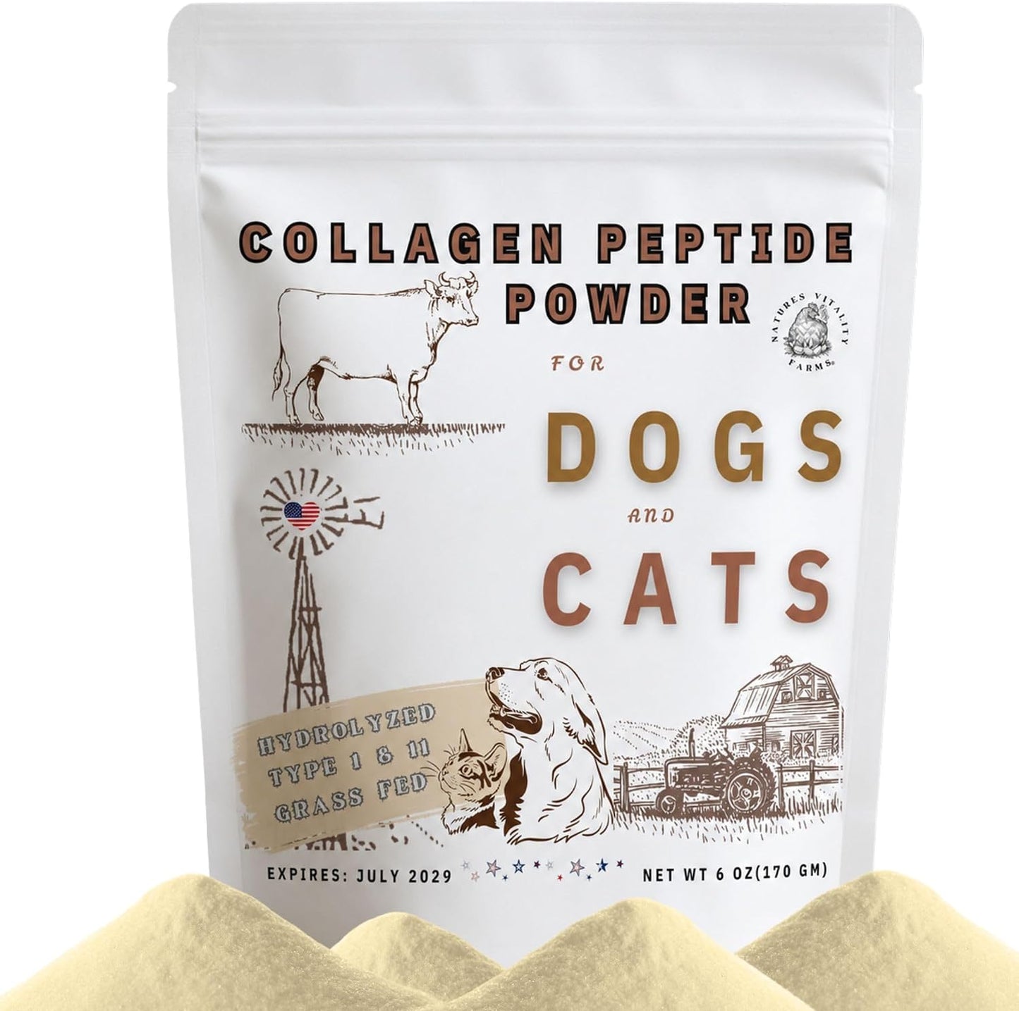 Collagen-Peptide-Powder-for-Dogs-and-Cats,-Hydrolyzed,-Grass-Fed-Beef,-Pasture-Raised-550