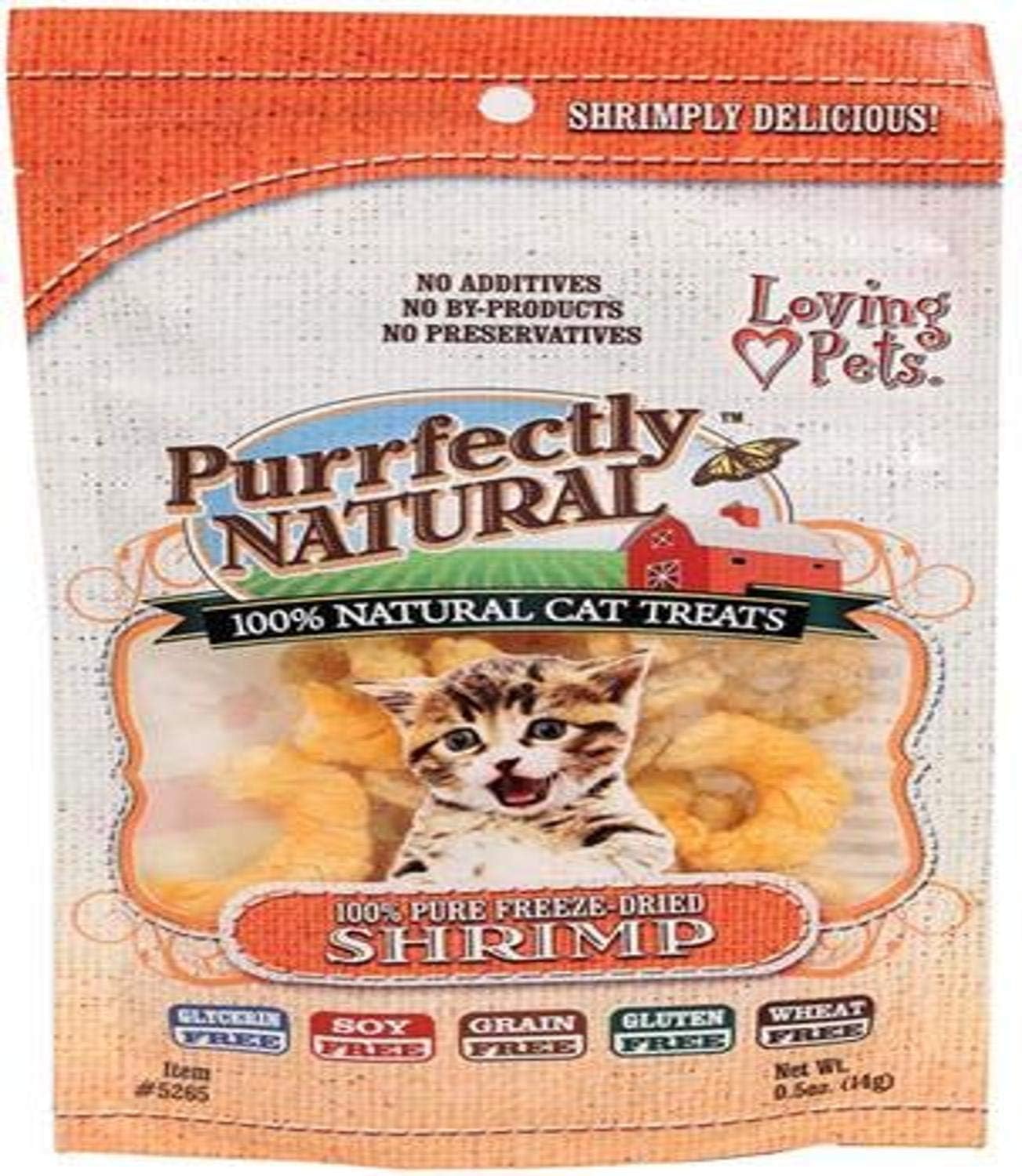 Loving-Pets-Purrfectly-Natural-Freeze-Dried-Shrimp-Treats-For-Cats,-0.5-Ounce----227