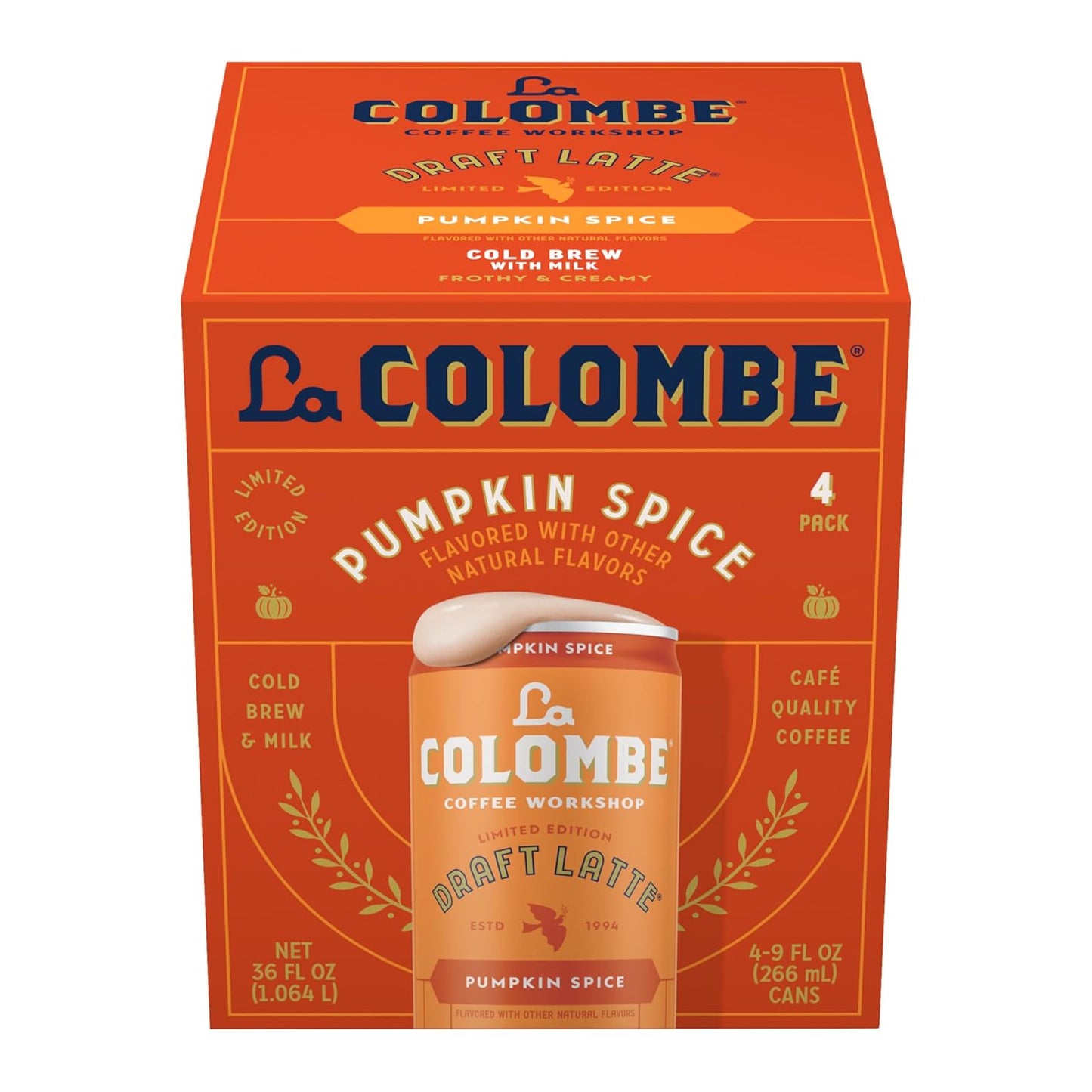 La-Colombe,-Coffee-Draft-Latte---Especias-de-calabaza,-4-unidades,-onzas70