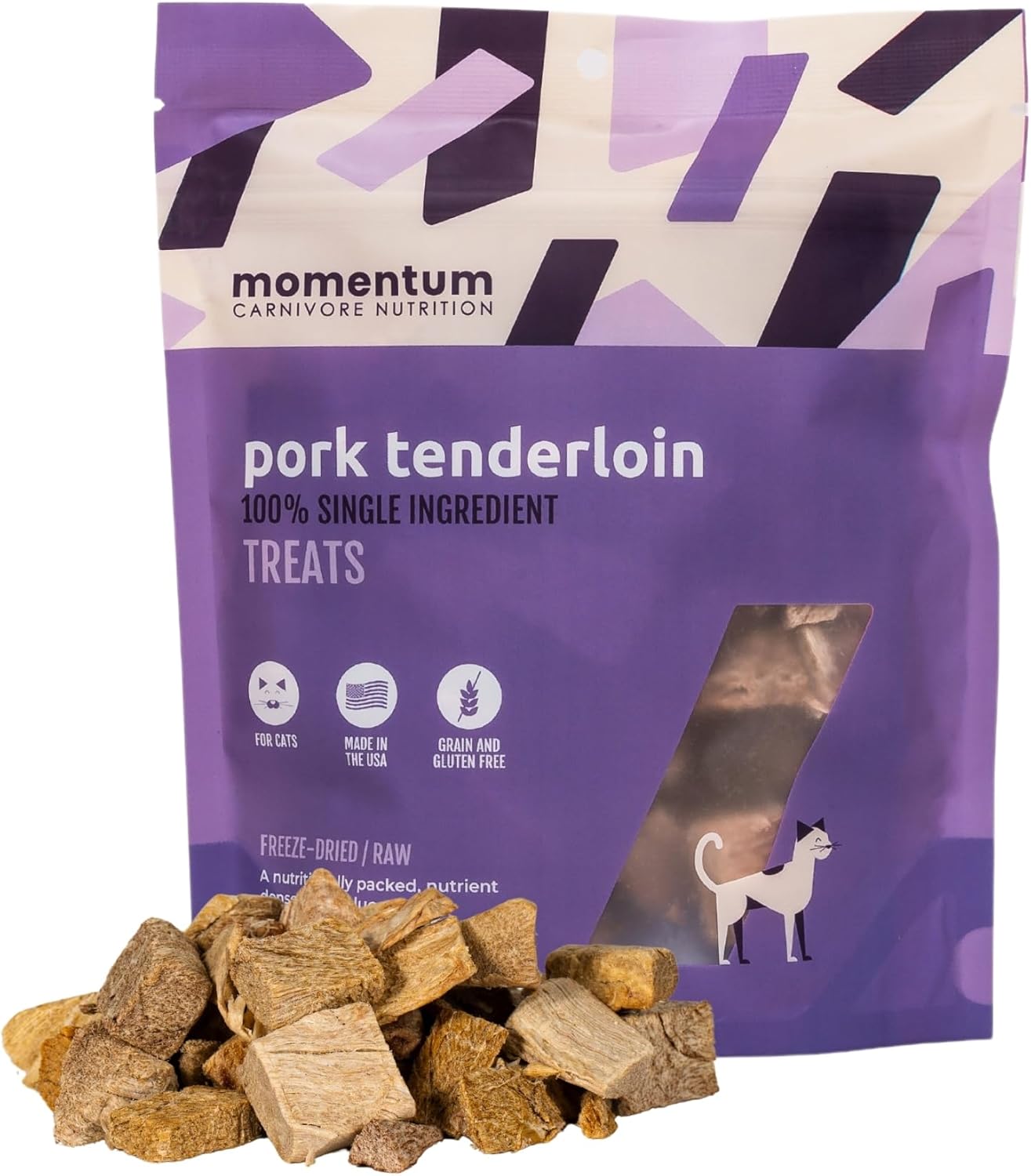 Momentum-Carnivore-Nutrition-Freeze-Dried-Pork-Tenderloin-Cat-Treats-–-Single-Ingredient,-High-Protein,-Gra----625
