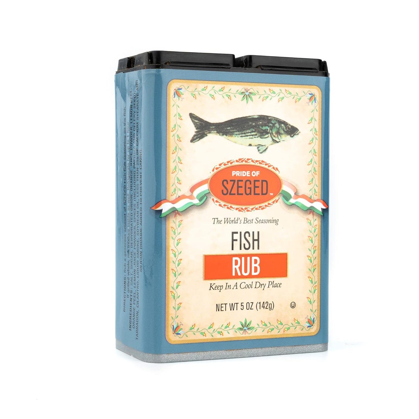 Pride-of-Szeged-Fish-Rub,-Seafood-Herb-Seasoning-Spice-Mix,-5oz.-Tin-854