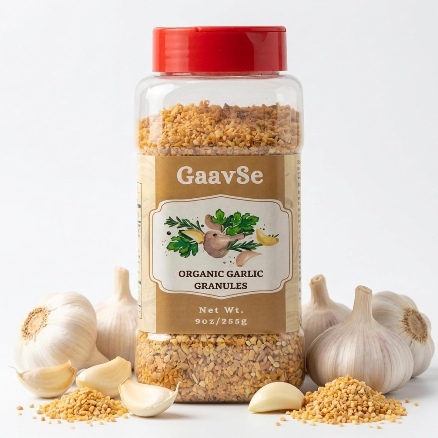 GaavSe-Organic-Real-Granulated-Garlic-Seasoning-9oz-|-All-Natural,-Non-GMO,-Gluten-Free,-Vegan,-491