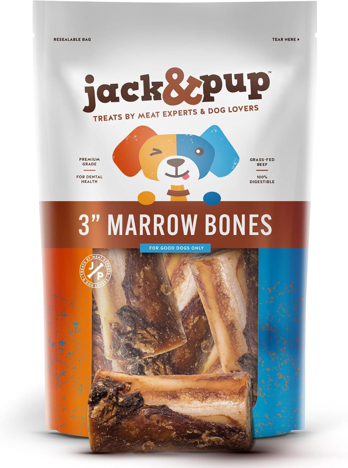 Jack&Pup-Beef-Marrow-Bones-for-Dogs-(6-Pack),-3"-Long-Lasting-Bones-1837
