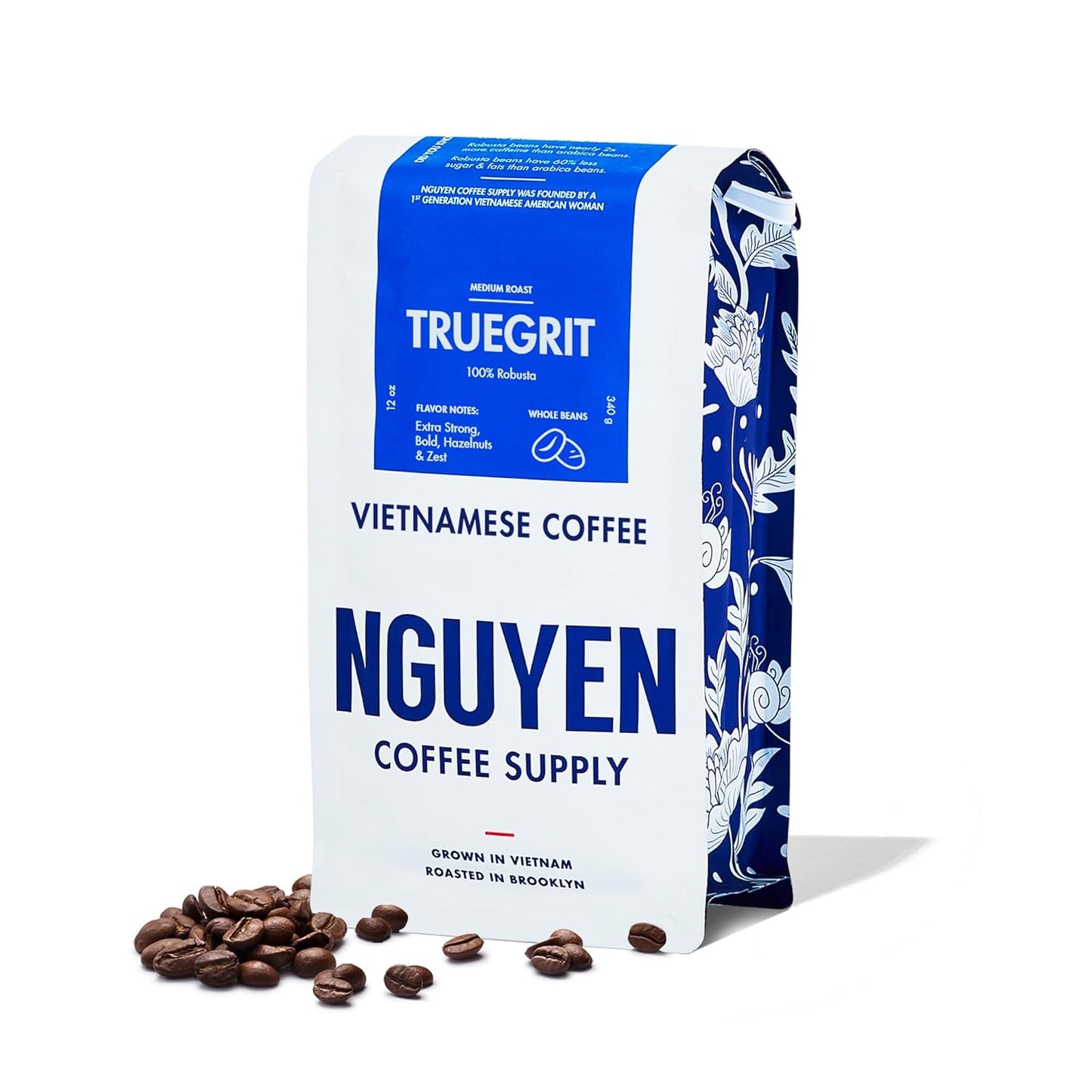 Nguyen-Coffee-Supply---Truegrit-Peaberry-Robusta:-Granos-de-café-enteros-tostado2288