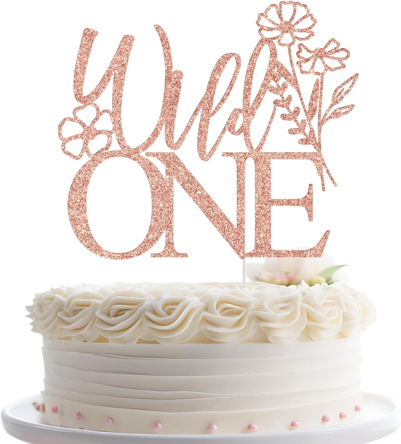 Wild-One-Cake-Topper,-Wildflower-1st-Birthday-Cake-Decorations,-Floral-Theme-First-Baby-Party-523