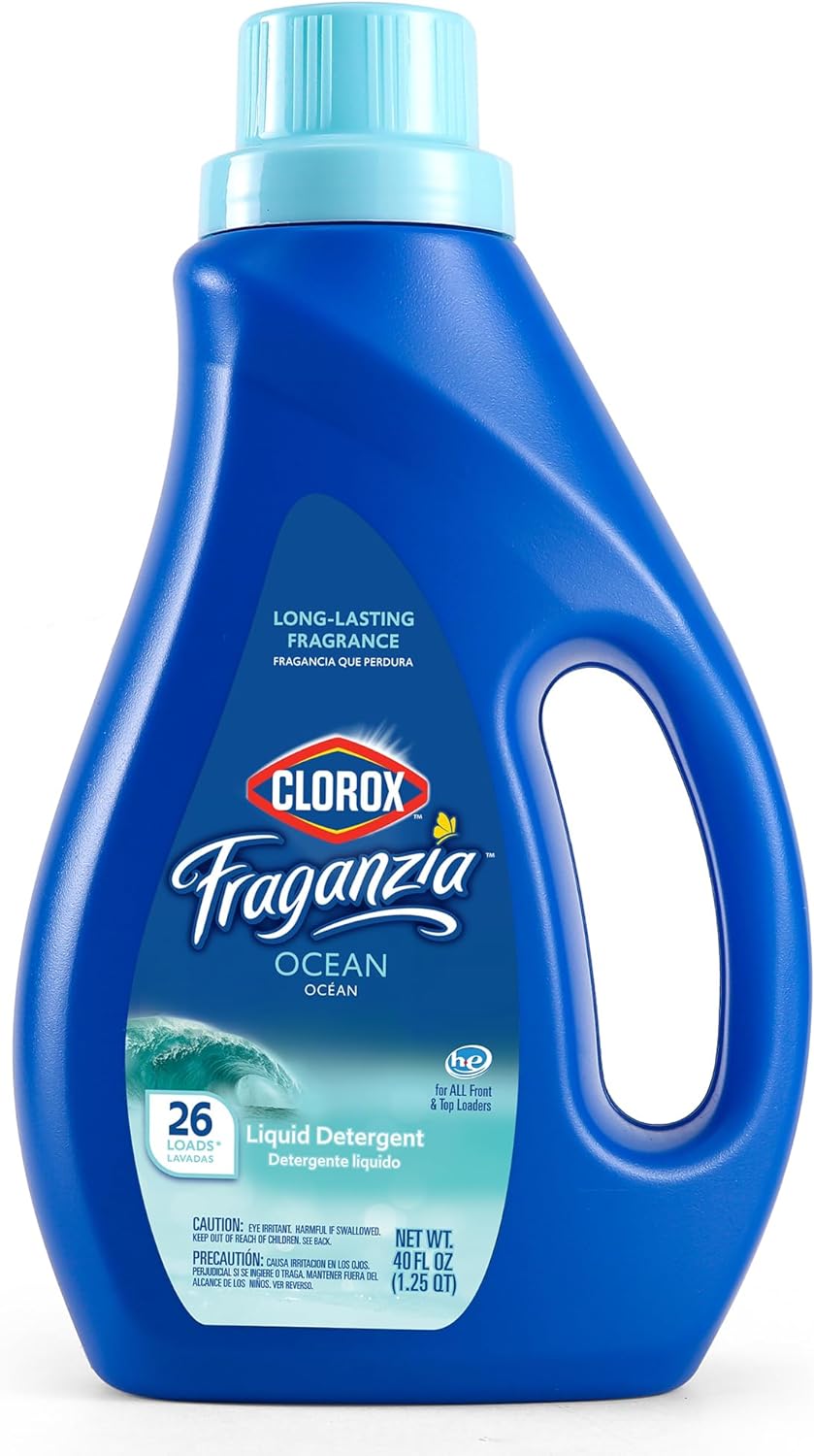 Clorox-Fraganzia-Liquid-Laundry-Detergent-in-Ocean-Scent,-40oz-|-3001