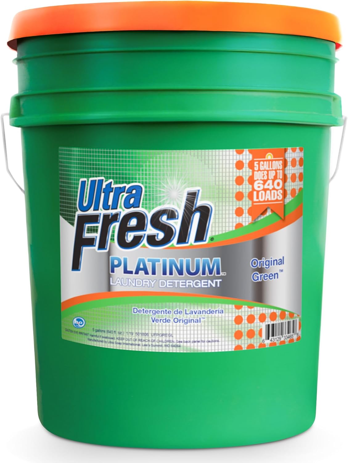 Ultra-Fresh-Liquid-Laundry-Detergent-Washing-Soap,-3X-Platinum,-5-Gal,-Original-993
