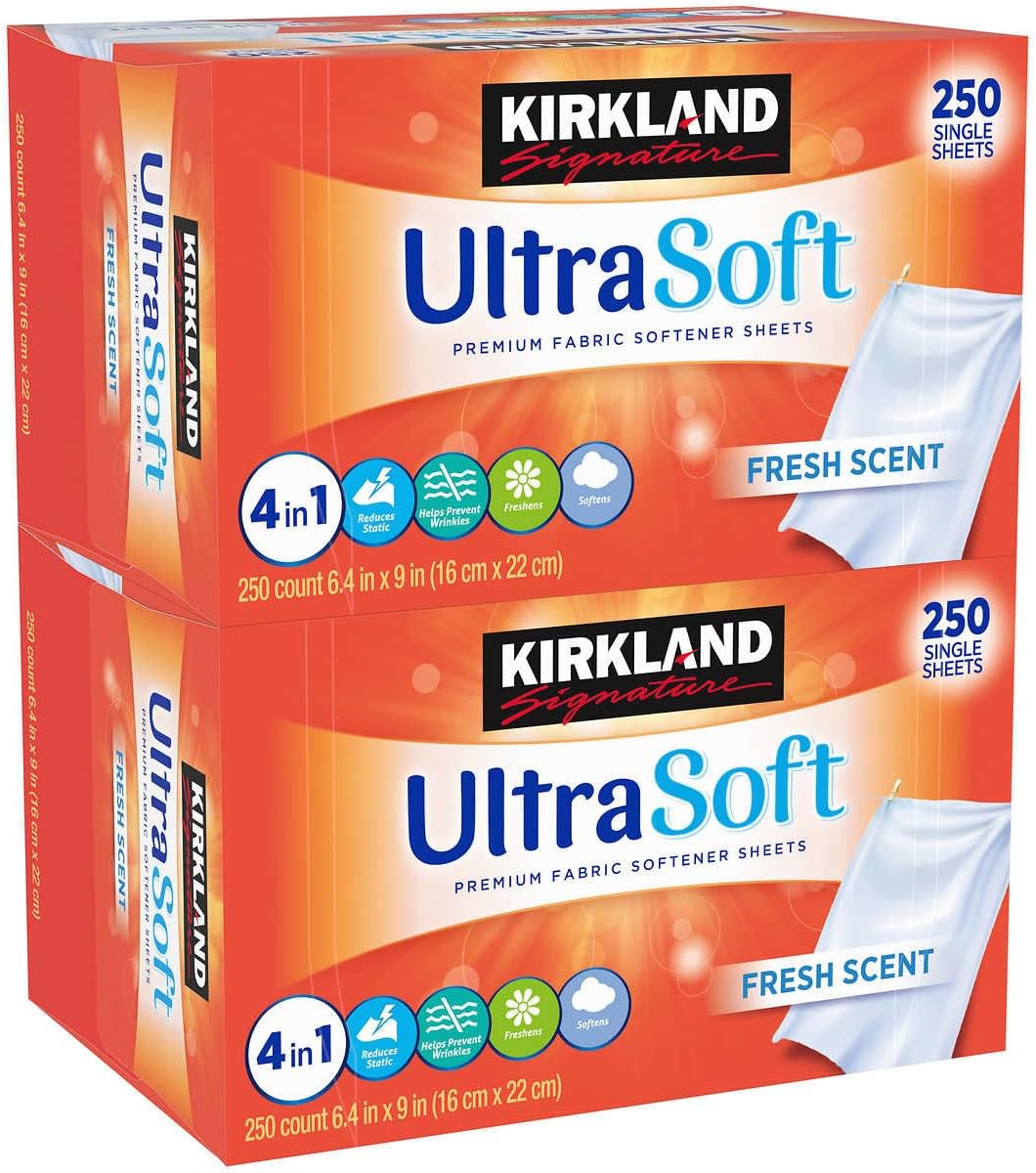 KIRKLAND-Signature-Fabric-Softener-Sheets-Ultrasoft-Fresh-Scent,-250-Count-2653