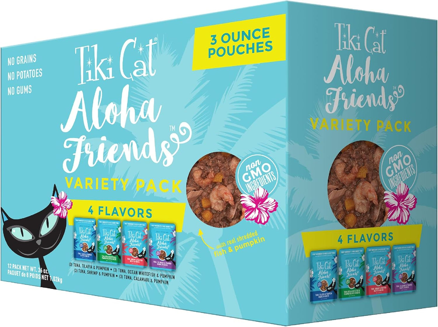 Tiki-Cat-Aloha-Friends-Variety-Pack,-Seafood-Flavors-with-Pumpkin,-Wet,-&-Cat-For1486