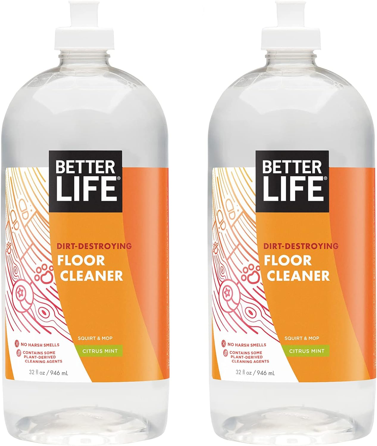 Limpiador-de-pisos-Better-Life,-citrus-menta,-32-onzas-(paquete-5575
