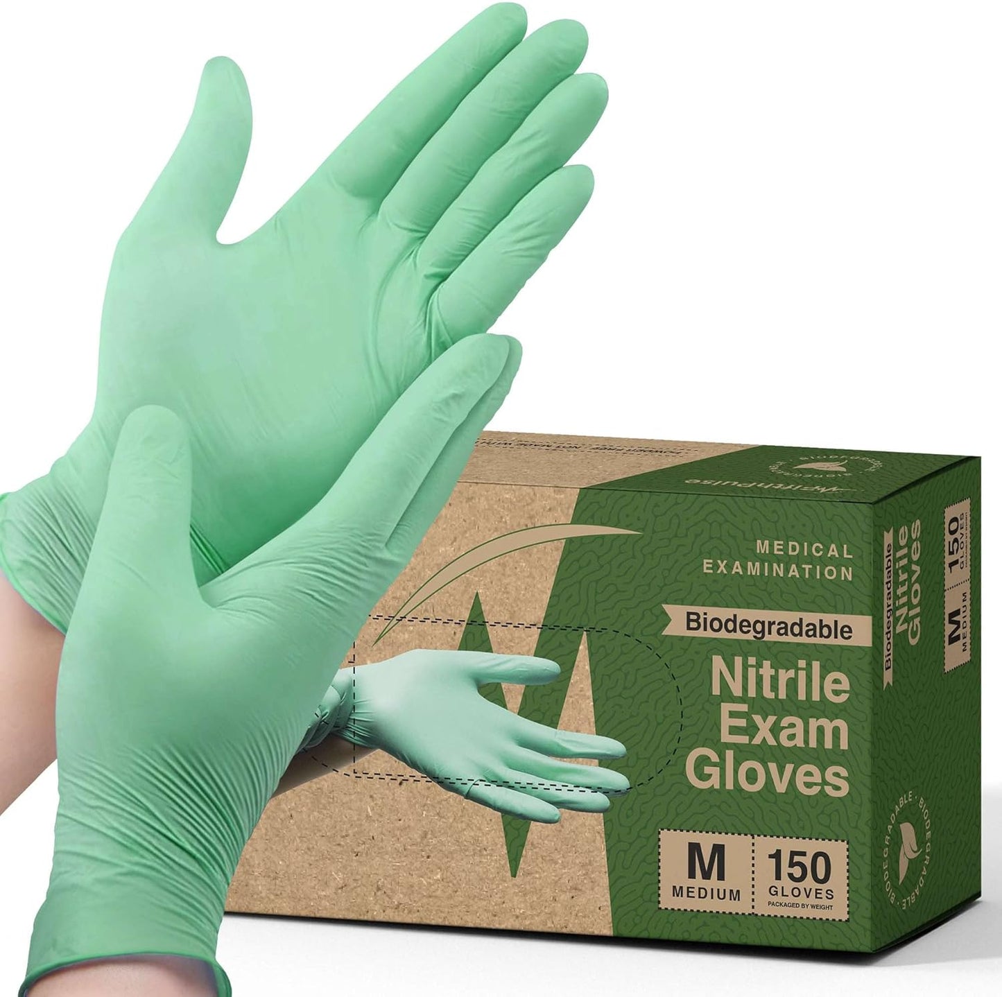 FifthPulse-Biodegradable-Disposable-Nitrile-Gloves,-150-Count,-Green-Food-Safe-3576