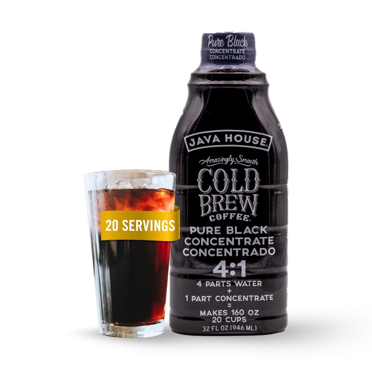 JAVA-HOUSE-Café-Cold-Brew,-concentrado-líquido-colombiano-4:1,-botella-de-onzas2941