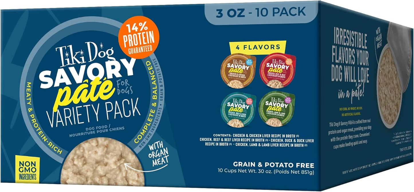 Tiki-Dog-Pate---Alimento-húmedo-para-perros,-paquete-1215
