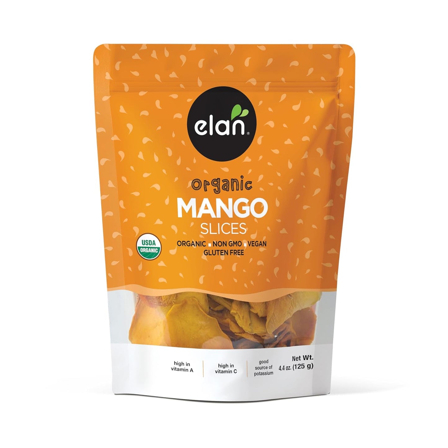 Elan-Organic-Dried-Mango-Slices,-4.4-oz,-Sulphite-free,-No-Sugar-Added,--Non-GMO,-Vegan,-Gluten-Free,-Healthy-1399