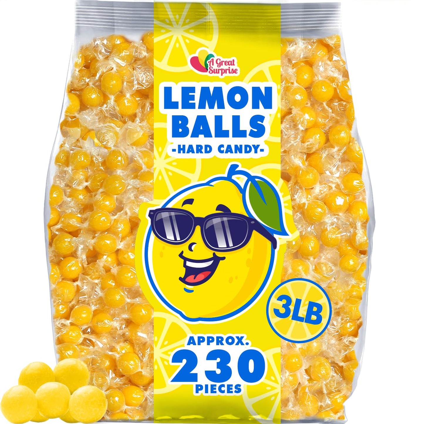 Lemon-Candy---3-Pounds---Yellow-Candy-1966