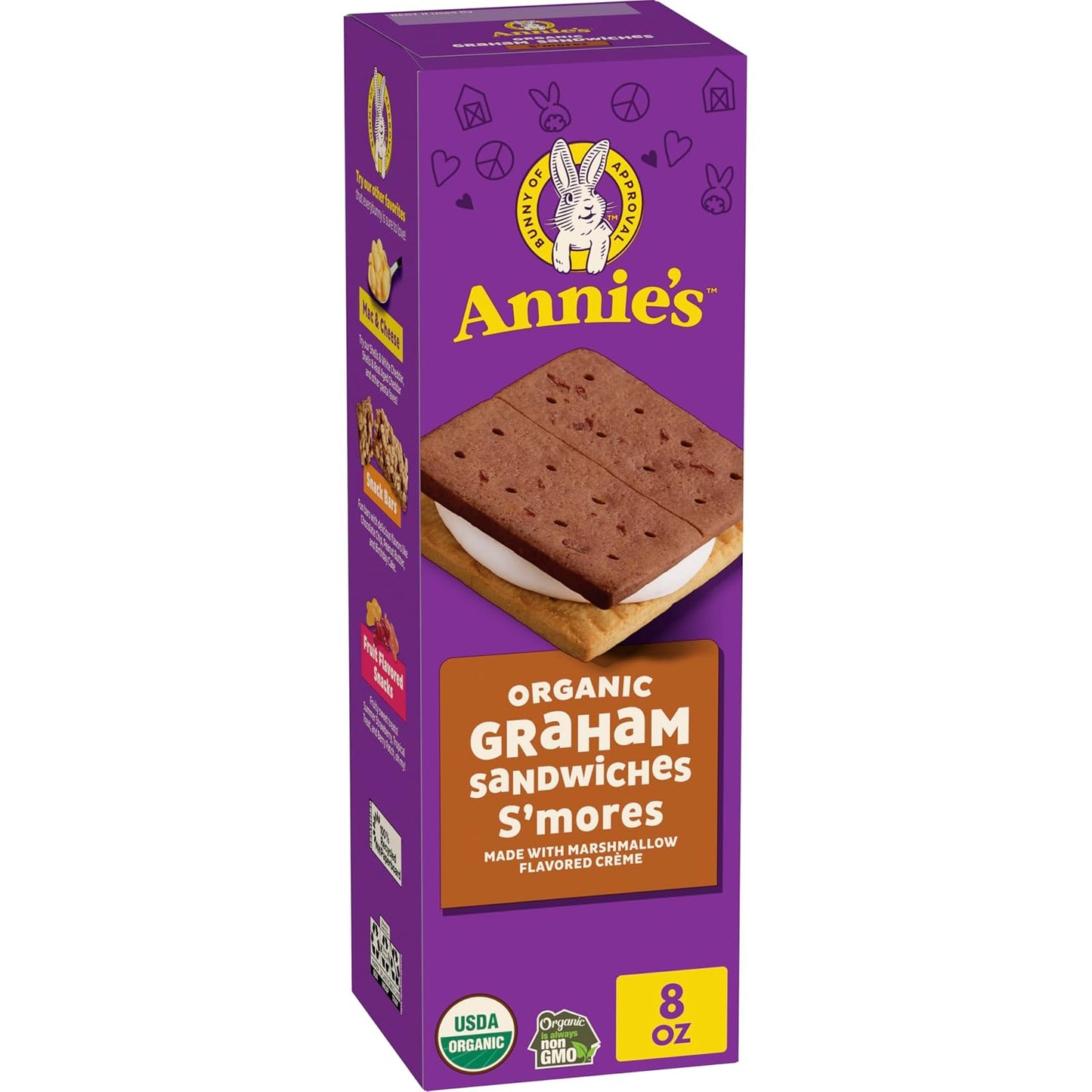 Annie's-Organic-S'mores-Graham-Sandwich-Cookies,-12-ct,-8-oz-|--Fun-Kids-Snacks,-Organic,-1793