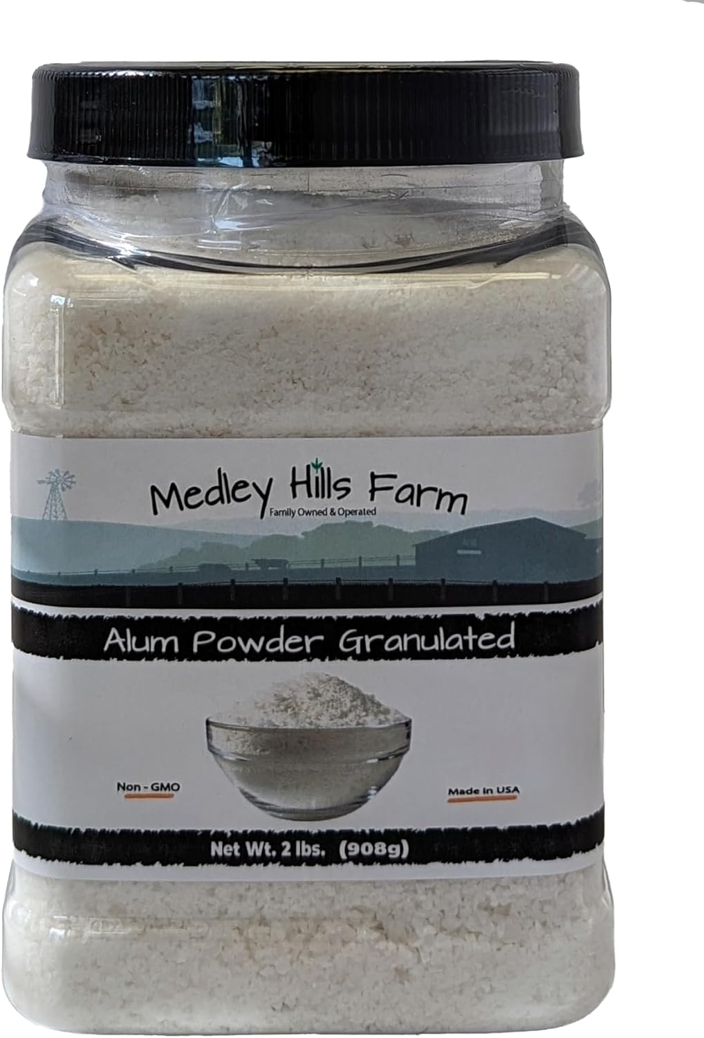 Alum-Powder-Granulated-Food-Grade-2-lbs.---by-Medley-Hills-Farm-Reusable---1951
