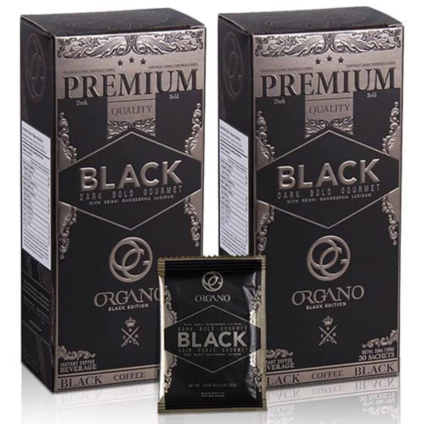 ORGANO-2-Boxes-Gourmet-Black-Coffee,-1-Certified-Ganoderma-Lucidum-(60-Sachets)---2267
