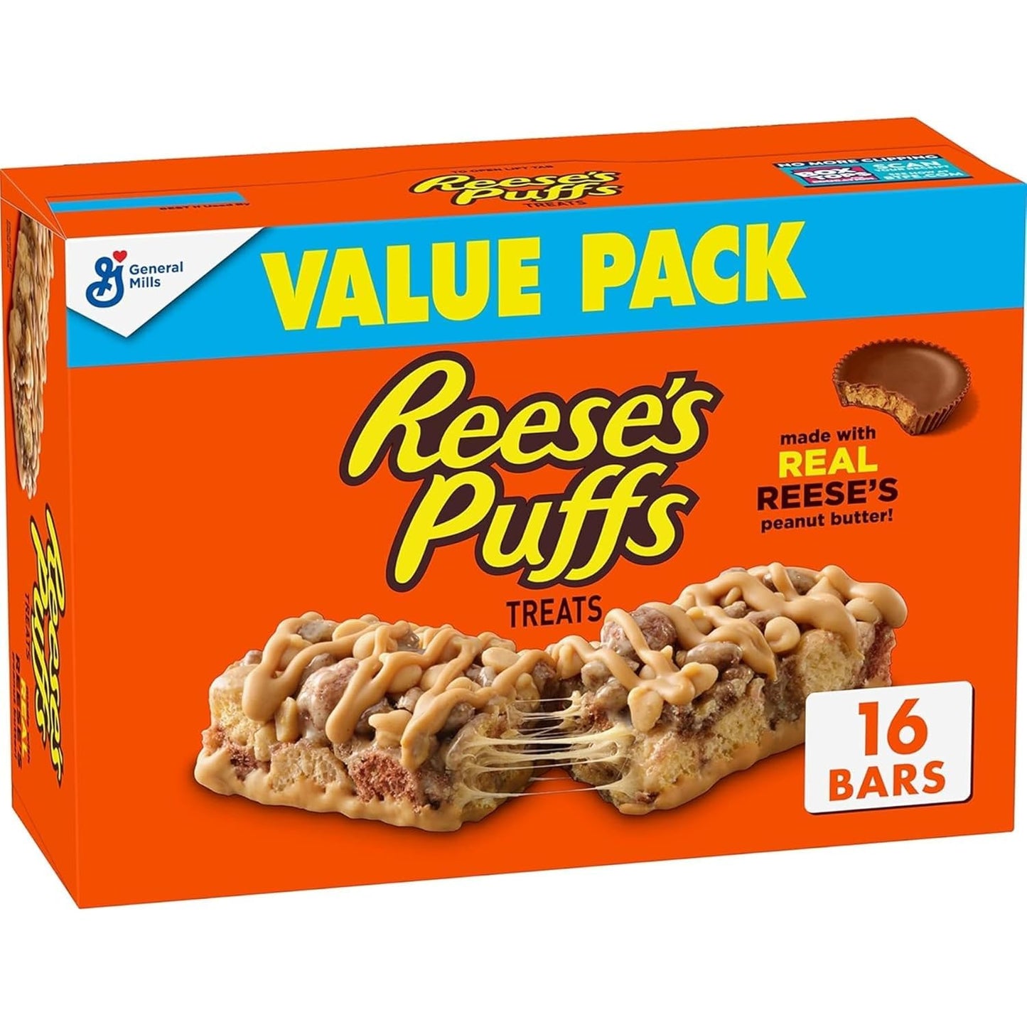 Reese's-Puffs-Peanut-Butter-&-Cocoa-Cereal-Bars,-Value-Pack,-16--ct,-13.6-oz-Individually-2426