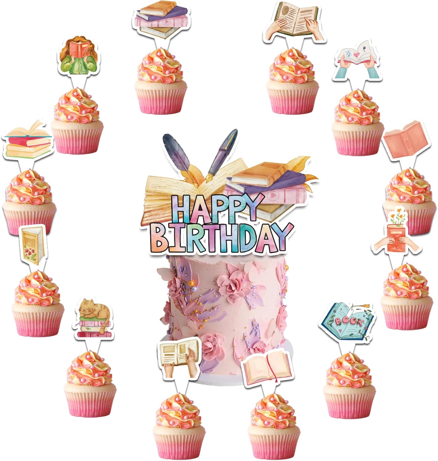 25-Pcs-Books-Cake-Topper-Cupcake-Toppers-1581