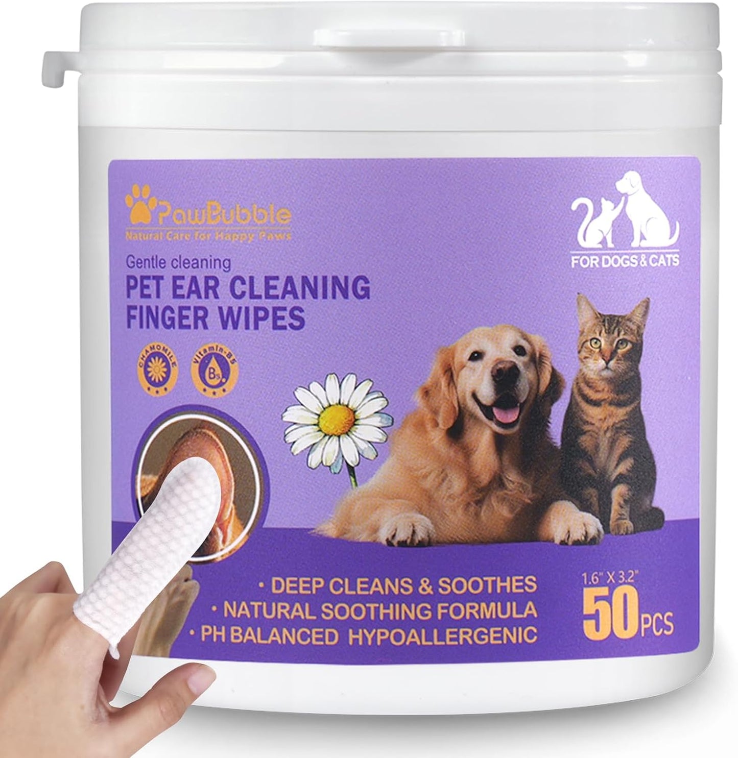 Ear-Wipes-for-Dogs-and-Cats,-Dog-Ear-Finger-Wipes,-Gentle-Ear-Cleaner-719