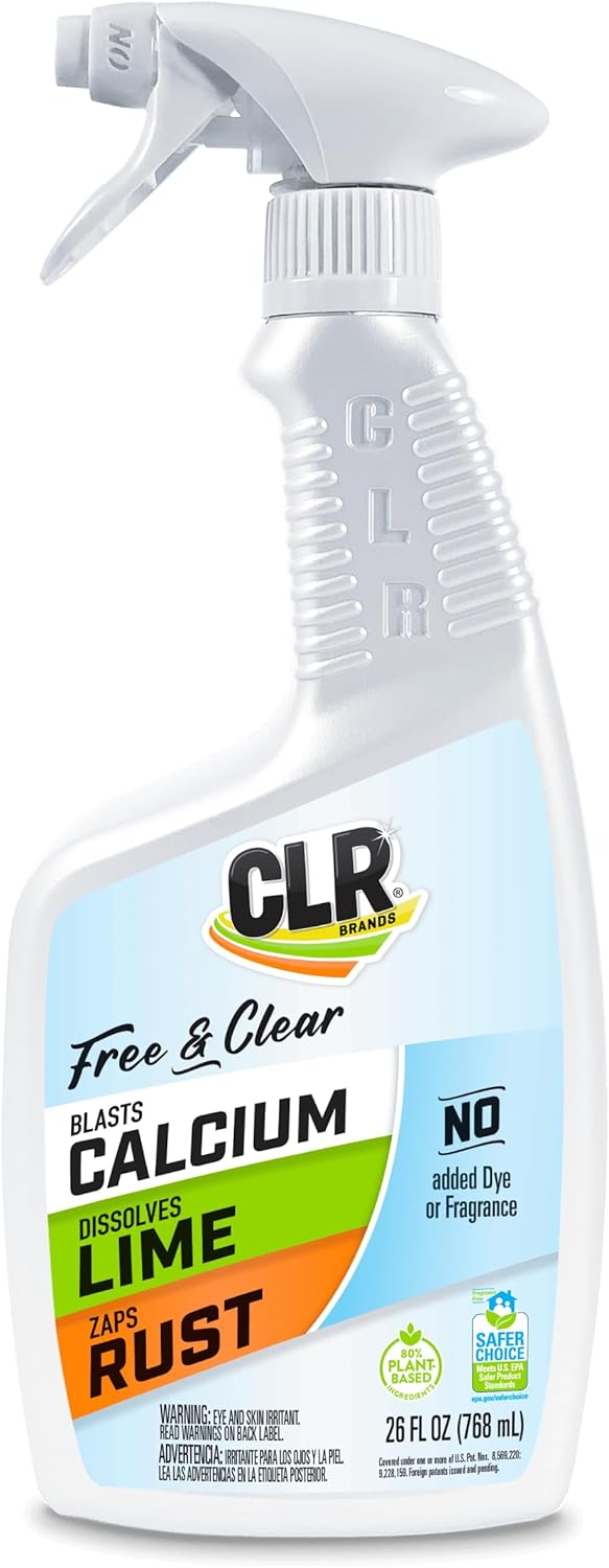 CLR-Brands®-Calcium,-Lime-&-Rust-Remover-Free-&-Clear,-No-Dyes-or-Fragrances,-Gentle-1410