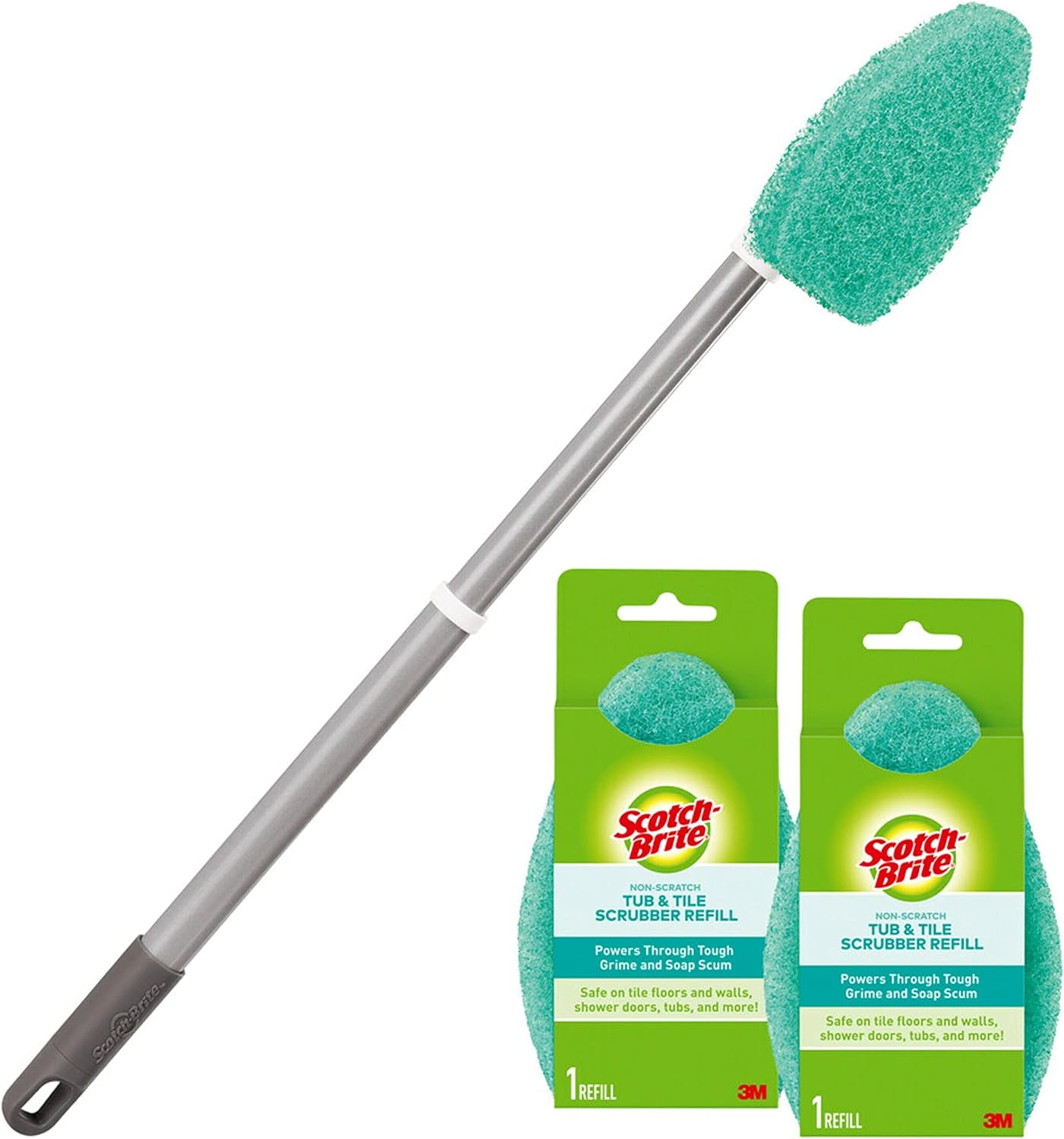 Scotch-Brite-Extendable-Tub-&-Tile-Scrubber-Kit,-Includes-1-Handle-5321