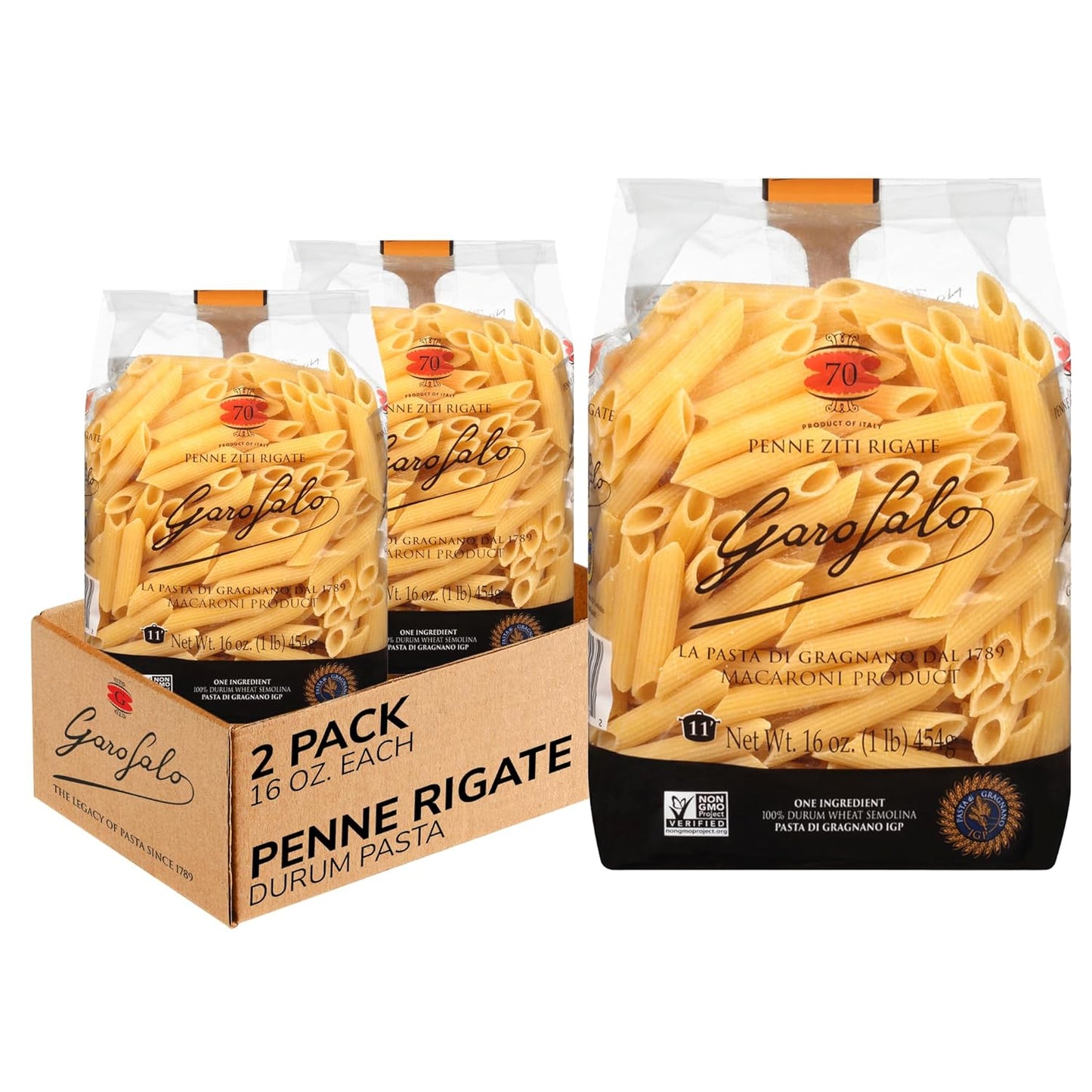 Garofalo---Premium-Durum-Wheat-Semolina-Penne-Rigate-Pasta,-Made,-446