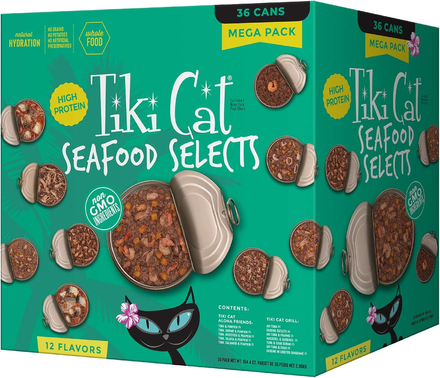 Tiki-Cat-Seafood-Selects,-Ultimate-Variety-Pack,-36-High-Protein-Servings-Real-Fish,-Cat1763