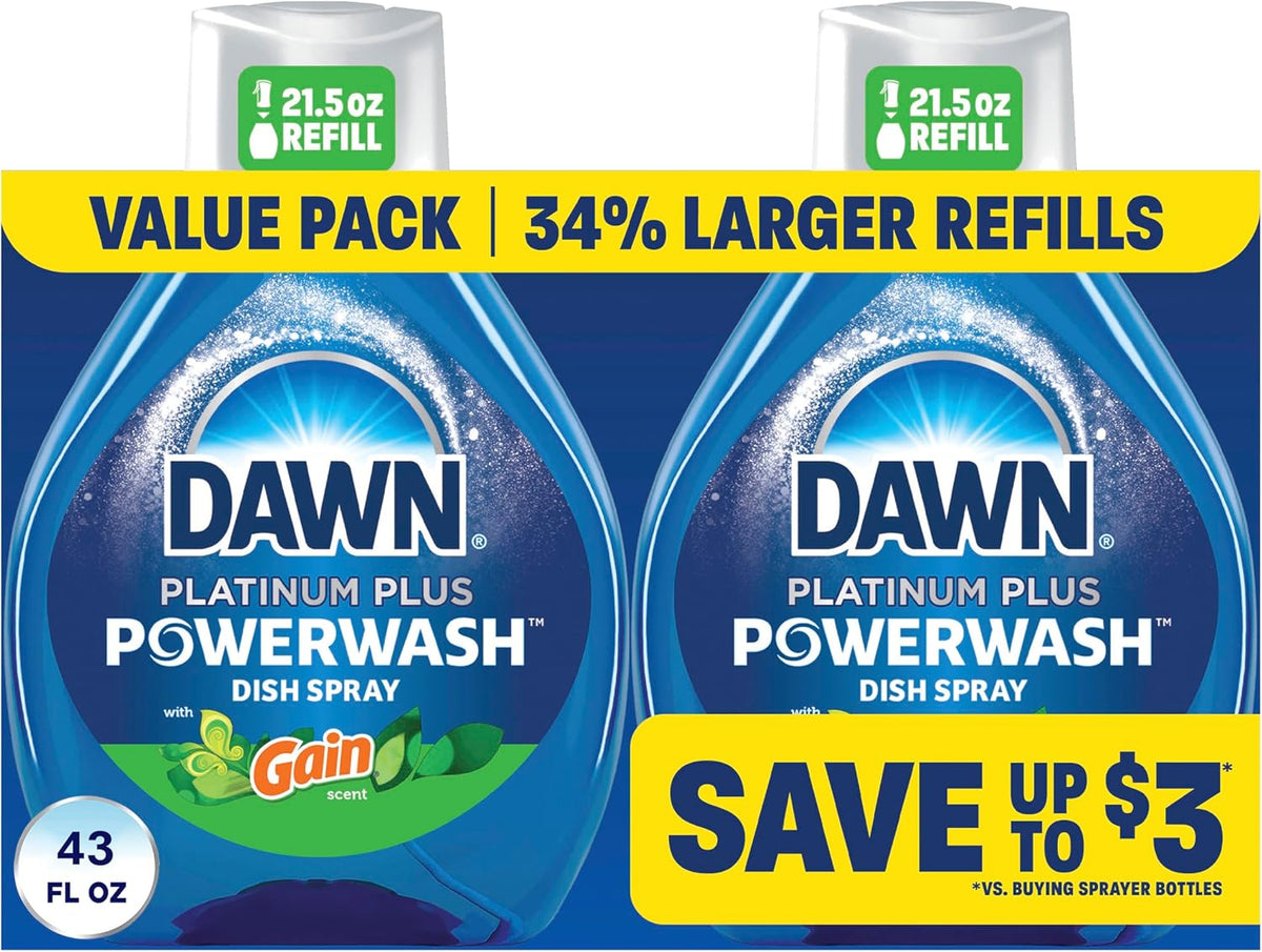 Dawn-Powerwash-Gain-Original-Dish-Spray,-Liquid-Dish-Soap-2-Refills,-43-274