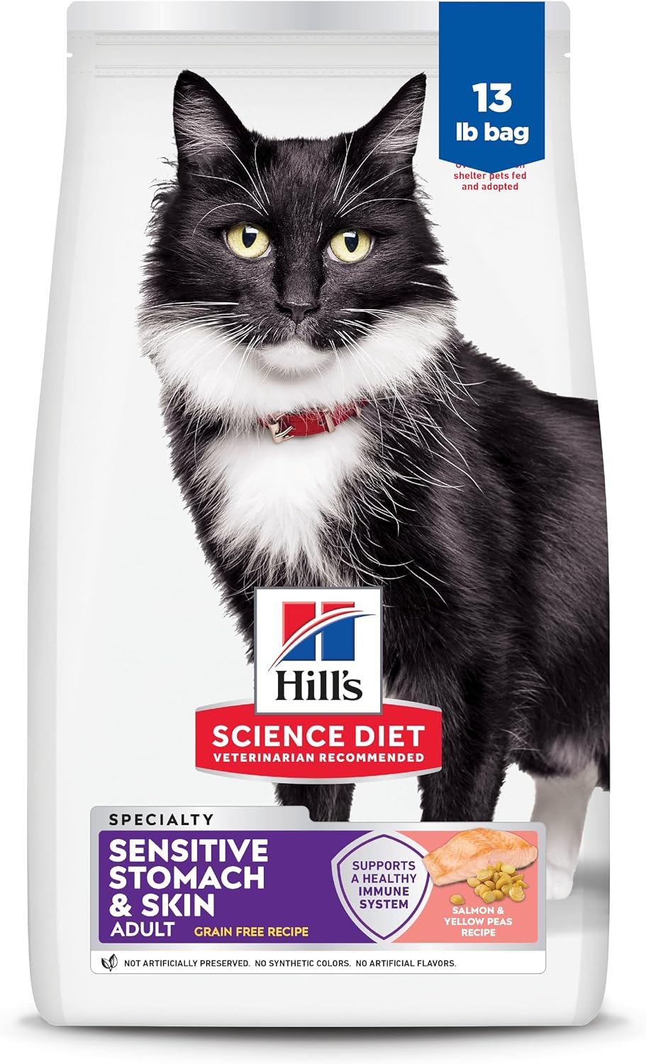 Hill's-Science-Diet-Adult-Sensitive-Stomach-&-Skin-Grain-Free-Dry-Cat-Food,-1655