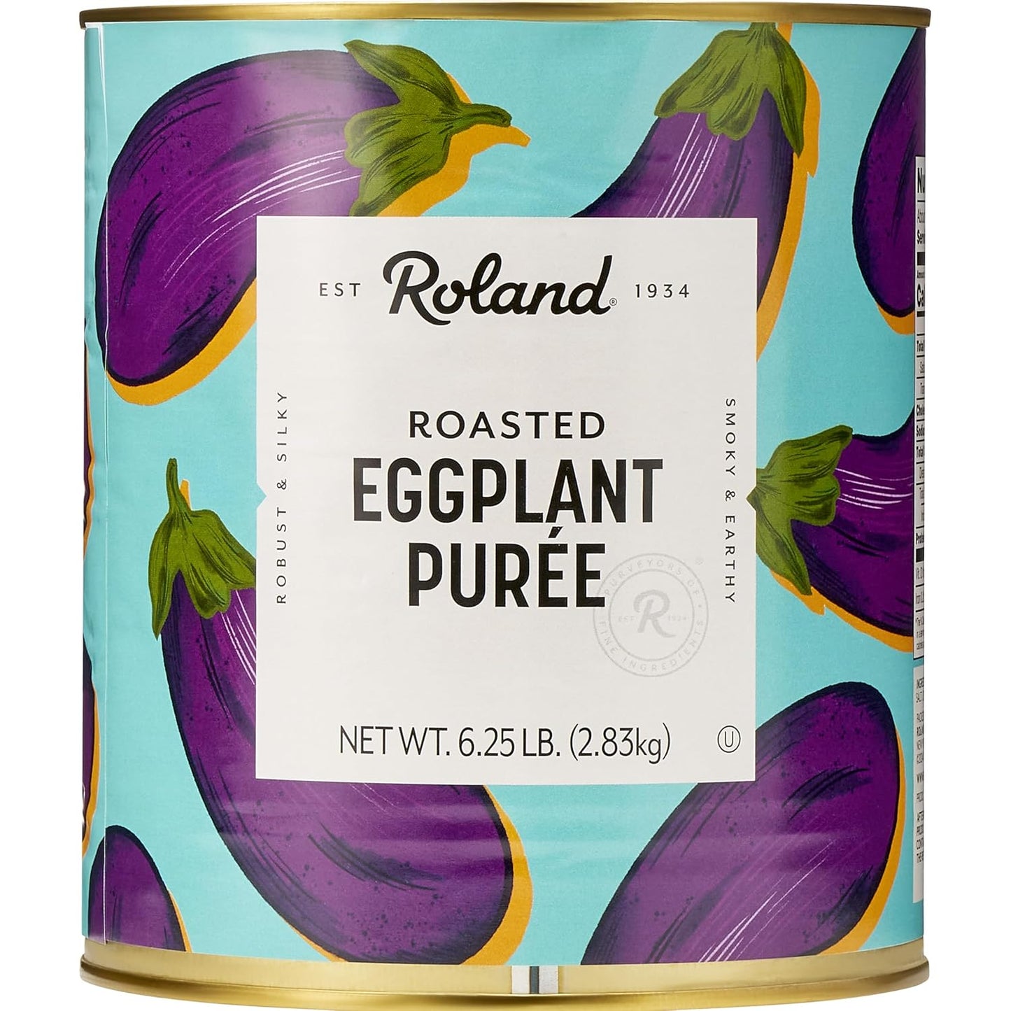 Roland-Foods-Roasted-Eggplant-Puree,-Specialty-Imported-Food,-6.25-Pound-Can,-Pack-736