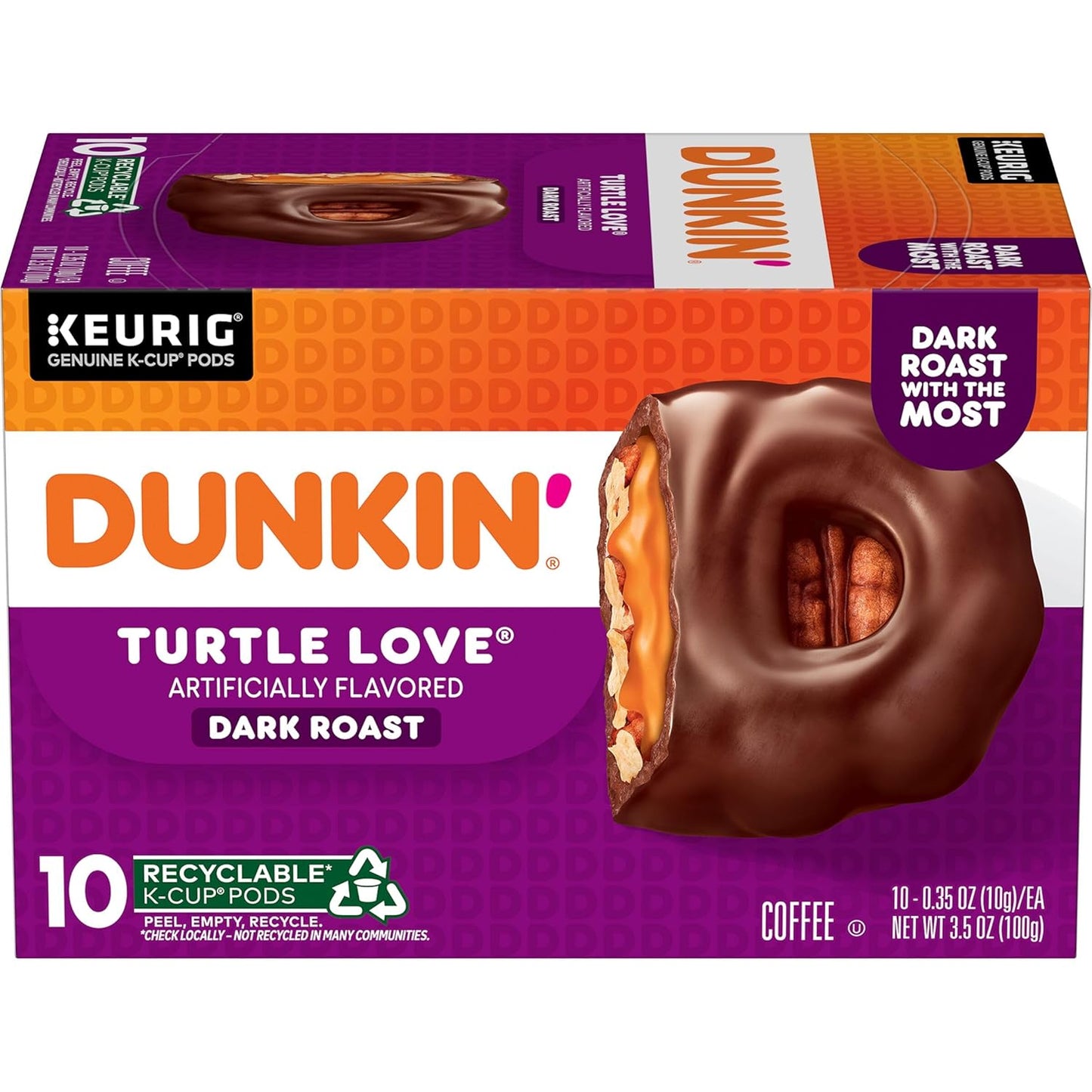 Dunkin'-Turtle-Love-Flavored,-10-cápsulas-Keurig-K-Cups--------1998
